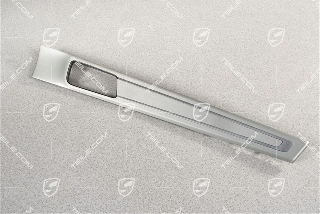 Türverkleidungsleiste mit Zierleiste, Vordertür, Aluminium-gebürstet, R