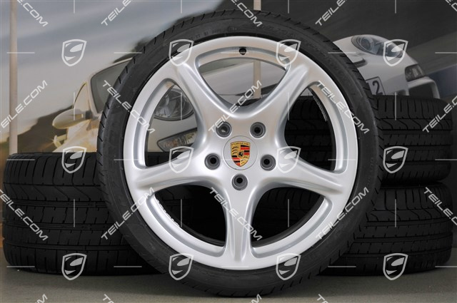 19" komplet kół letnich, Carrera Classic, felgi 8J x 19 ET57 + 11J x 19 ET67 + opony 235/35 ZR19 + 295/30 ZR19