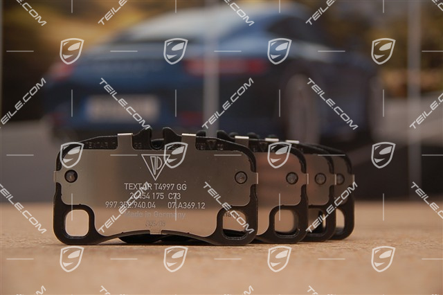 Klocki hamulcowe (zestaw naprawczy), czarne zaciski, Carrera 2 / 4 / Targa