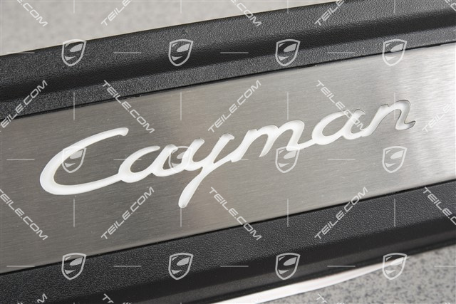 Blenden/Einstiegleisten, mit Beleuchtung, Edelstahl, "Cayman", Satz, L+R