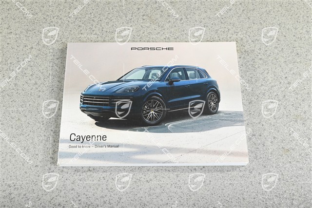 Cayenne E3 9Y0 II (Facelift) Driver's Manual - Handbuch/Bedienungsanleitung, Englisch