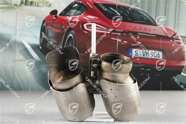 Tailpipe, round, Carrera 2S/4S, R