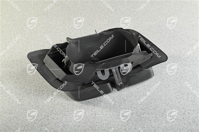 Turbo S, Exhaust system tail pipe, 4-pipe look, Black chrome, L