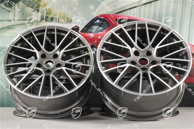 21-inch wheel rim set Cayenne RS Spyder, 11J x 21 ET49 + 9,5J x 21 ET46, for Cayenne Coupe