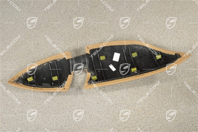 Blenda podłokietnika tapicerki drzwi tylnych, Skóra, Sand beige, R