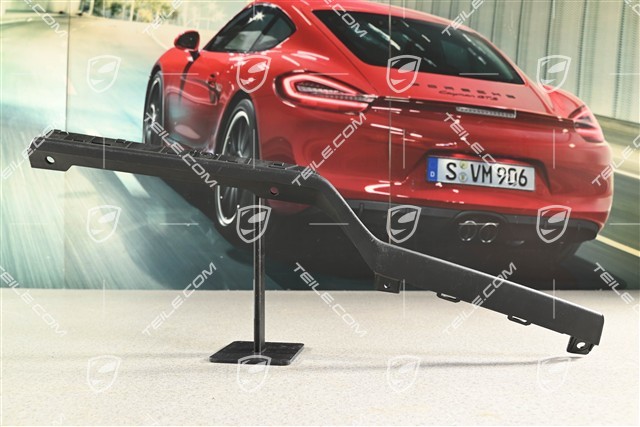 Heckstoßfängerblende, Version mit Haken, mattschwarz, R, (ohne Leiste)