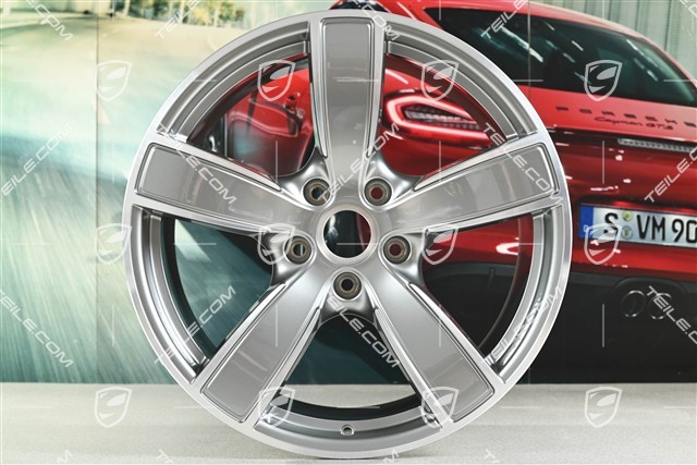 20-inch wheel rim Carrera Sport, 10,5J x 20 ET47, Platinum silver metallic