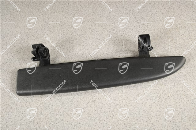 Klapka schowka w drzwi, Skóropodobna, Czarna, R