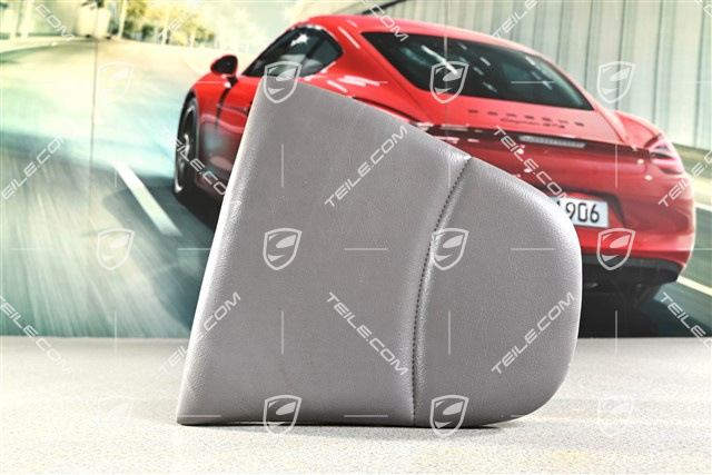 Back seat lower / cushion, Leatherette, Classic Grey, R