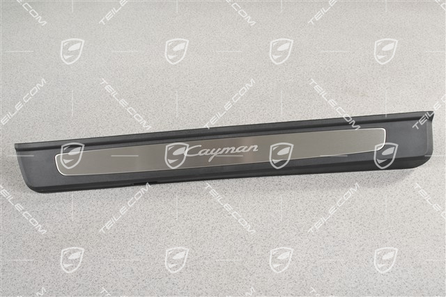 Blenden/Einstiegleisten, ohne Beleuchtung, Edelstahl, "Cayman", Satz, L+R