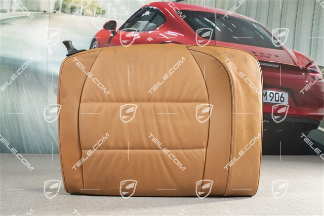 Oparcie tylnego siedzenia, skóra marszczona, Brązowy/Naturalny, Coupe, R