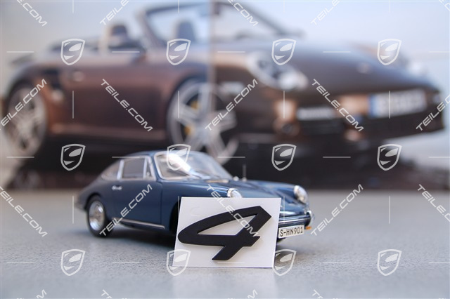 "4" logo, Carrera 4, black "4" logo, Carrera 4, black