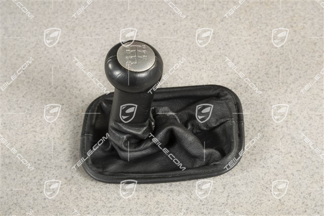Schaltknopf, C4/4S, Leder, Schwarz