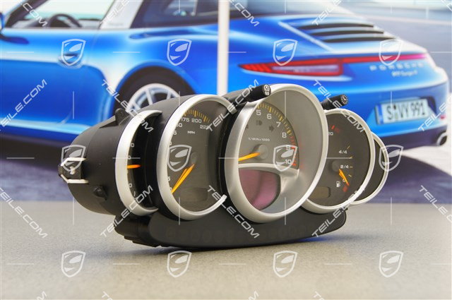 Carrera GT (980) licznik zintegrowany, FJD, titanium grey / rally black