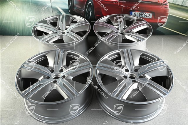 22-inch Macan Exclusive Design wheel rim set, 9J x 22 ET29 + 11J x 22 ET47