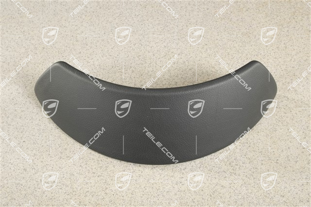 Instrument cluster cover, Leatherette, Black