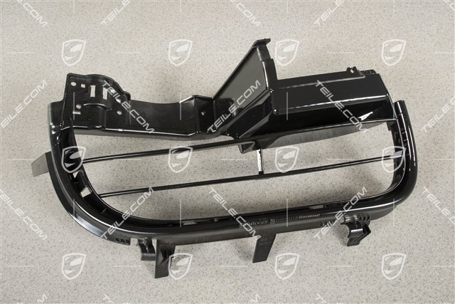 Boczna kratka wentylacyjna zderzaka przedniego, czarny wysoki połysk, Boxster S, R