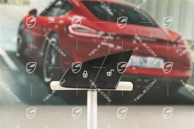 Central locking switch, Black matte, L