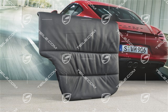 Back seat lower / cushion, Coupe/Targa, draped leather, Metropole blue, L