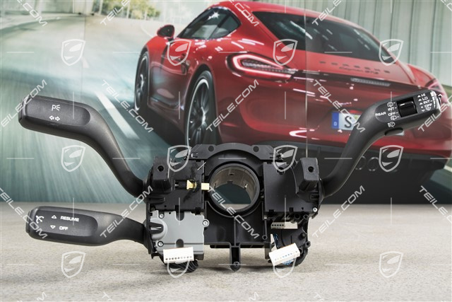 Steering column switch with cruise control and headlight cleaning system, without voice control