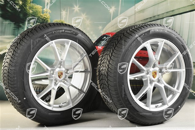 20" Cayenne S Winterräder Satz, Felgen 9J x 20 ET50 + 10,5J x 20 ET64 + Hankook Winterreifen 255/55 R20 + 295/45 R20, mit RDK-Sensoren