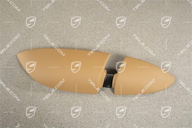 Blenda / osłona podłokietnika tapicerki drzwi tylnych, beżowa, L