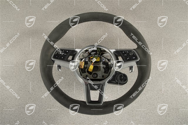 Kierownica multifunkcyjna, Trójramienna, podgrzewana, Alcantara czarna / Sport Chrono Pakiet Plus