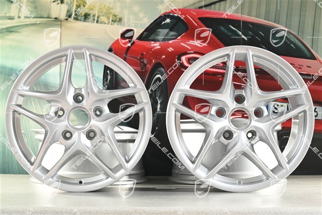 17-inch Boxster III wheel set, front 7J x 17 ET55 + rear 8,5J x 17 ET40