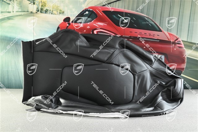 Front seat, Backrest cover, sport seat plus, Black, L
