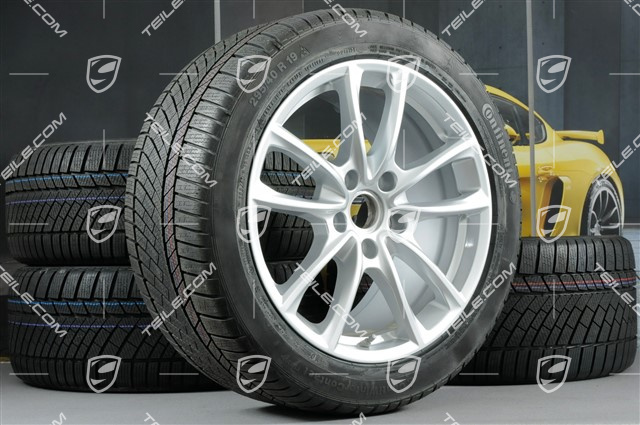 19" Winterräder Satz "Panamera S", Felgen 9J x 19 ET64 + 10,5 J x 19 ET62 + NEUE Continental ContiWinterContact PS830 P Winterreifen 265/45 R19 + 295/40 R19