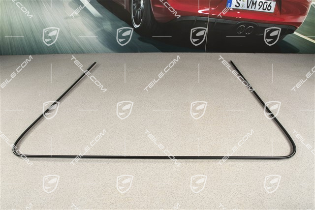 Rear window trim frame