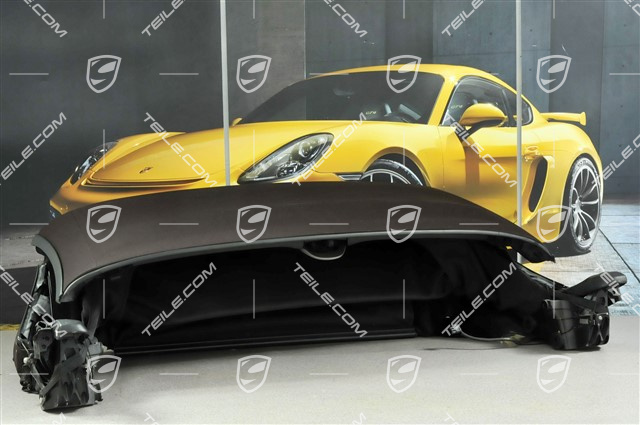 Dach Cabrio, kompletny, szyba szklana, zawiera brązowe płótno dachu