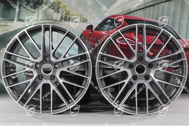 21" Felgensatz Turbo Design II / Turbo V, 9,5J x 21 ET71 + 11,5J x 21 ET69