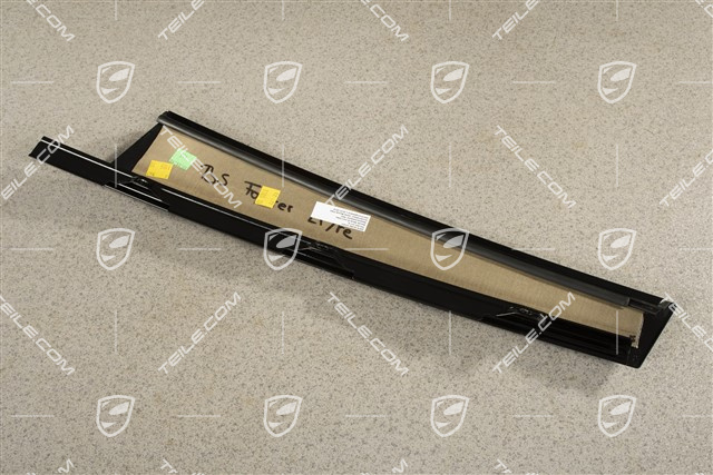 Blenda / osłona słupka B drzwi przednich, zewnętrzna, czarna, L