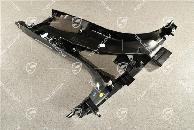 Verkleidung, B-Säule mit Luftdüse , Unten, Schwarz, R