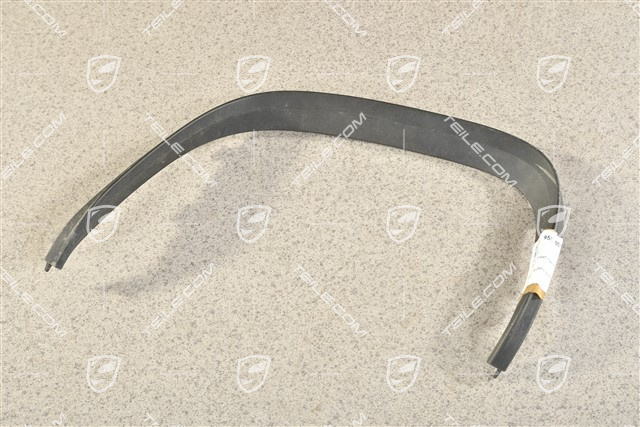 Cover trim, Rear bumper, Black, L