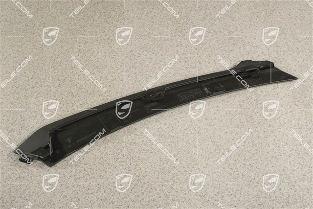 Turbo S, Disc / trim upper for front bumper retaining frame, Black, L