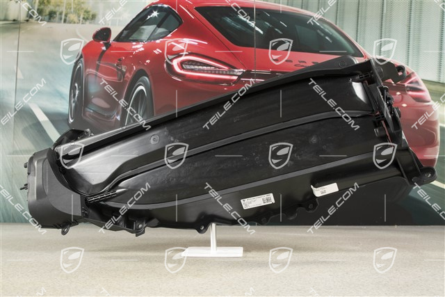 Kratka zderzaka przedniego, wentylacyjna z żaluzjami, czarny mat, R