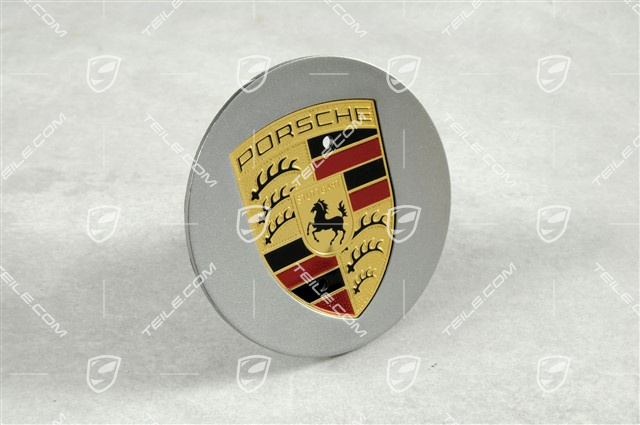 Radzierdeckel, konkav, Wappen farbig, Titan-Metallic Radzierdeckel, konkav, Wappen farbig, Titan-Metallic