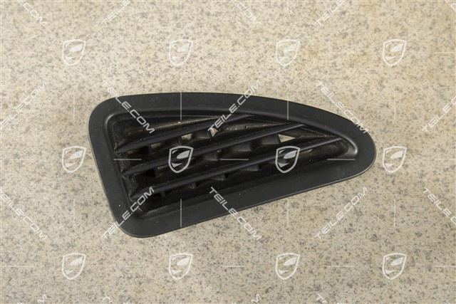 Schalttafelverkleidung, Seitenduese / Seitendüse / Defrosterblende, Oben, Schwarz, R