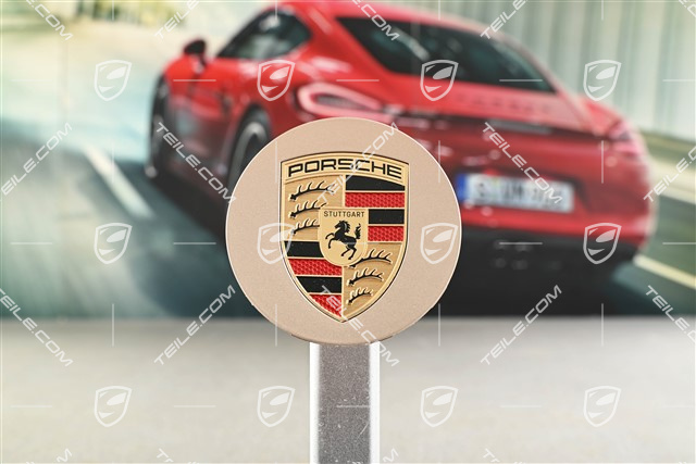 Hub cap, concave, colour emblem, Neodyme