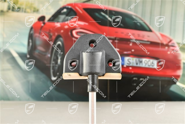 Lagerbock / Scharnier, Coupe, Kofferraumabdeckung / Rollo, Schwarz, L