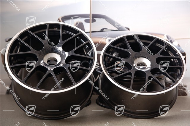 19" Komplet felg RS SPYDER/Turbo Facelift, na centralną śrubę, edycja specjalna 911 Carrera GTS, 8,5J x 19 ET56 + 11J x 19 ET51