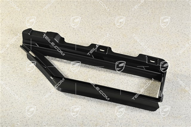Front bumper, side ventilation grille, lower, Black matte, L