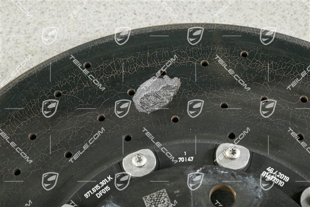 PCCB ceramik brake disc, 20-inch / 420mm, L, damged