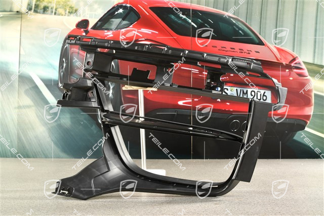 Front bumper, side ventilation grille, Black, L