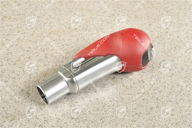 Wählhebel / Schaltknopf, PDK, Leder Bordeauxrot