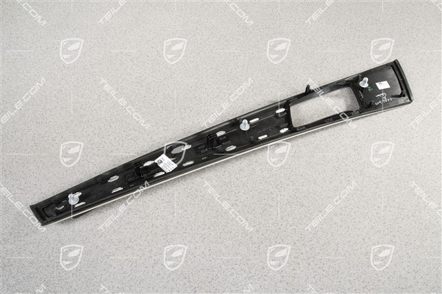 Türverkleidungsleiste mit Zierleiste, Vordertür, Aluminium-gebürstet, R