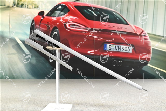 Front seat rail cover, front, Steel Grey, R