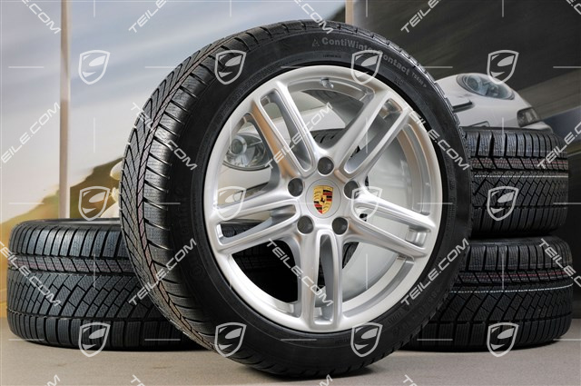 19-inch TURBO winter wheel set, wheels 9J x 19 ET 60 + 10J x 19 ET61 + tyres Continental 255/45 R19+285/40 R19, with TPM